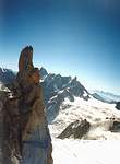 ����� ��� ���������� ����� Aiguille du Midi (h=3842)